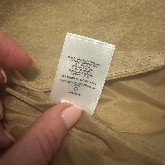 Express Tan Leather Jacket - Picture 4 of 4